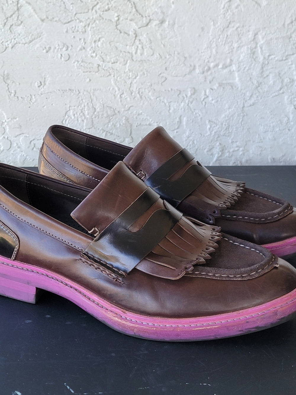 Cole Haan Hawkins Shawl Penny Men's Loafers Slip On Dainite Sole Chunky Sz 9.5